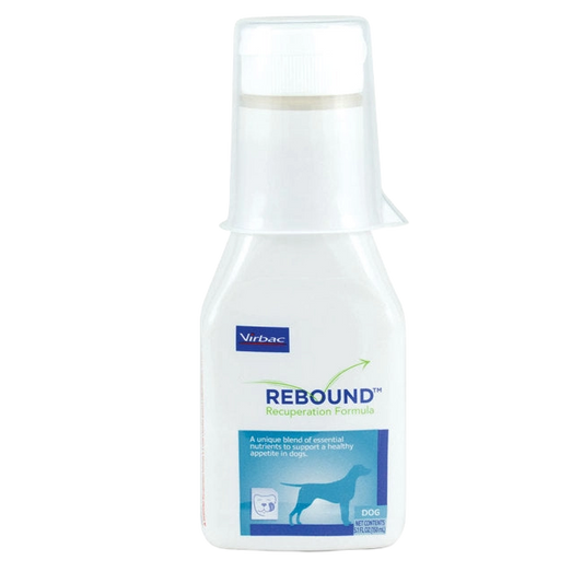 Rebound™ Recuperation Formula,"White bottle with clear measuring cup cap"