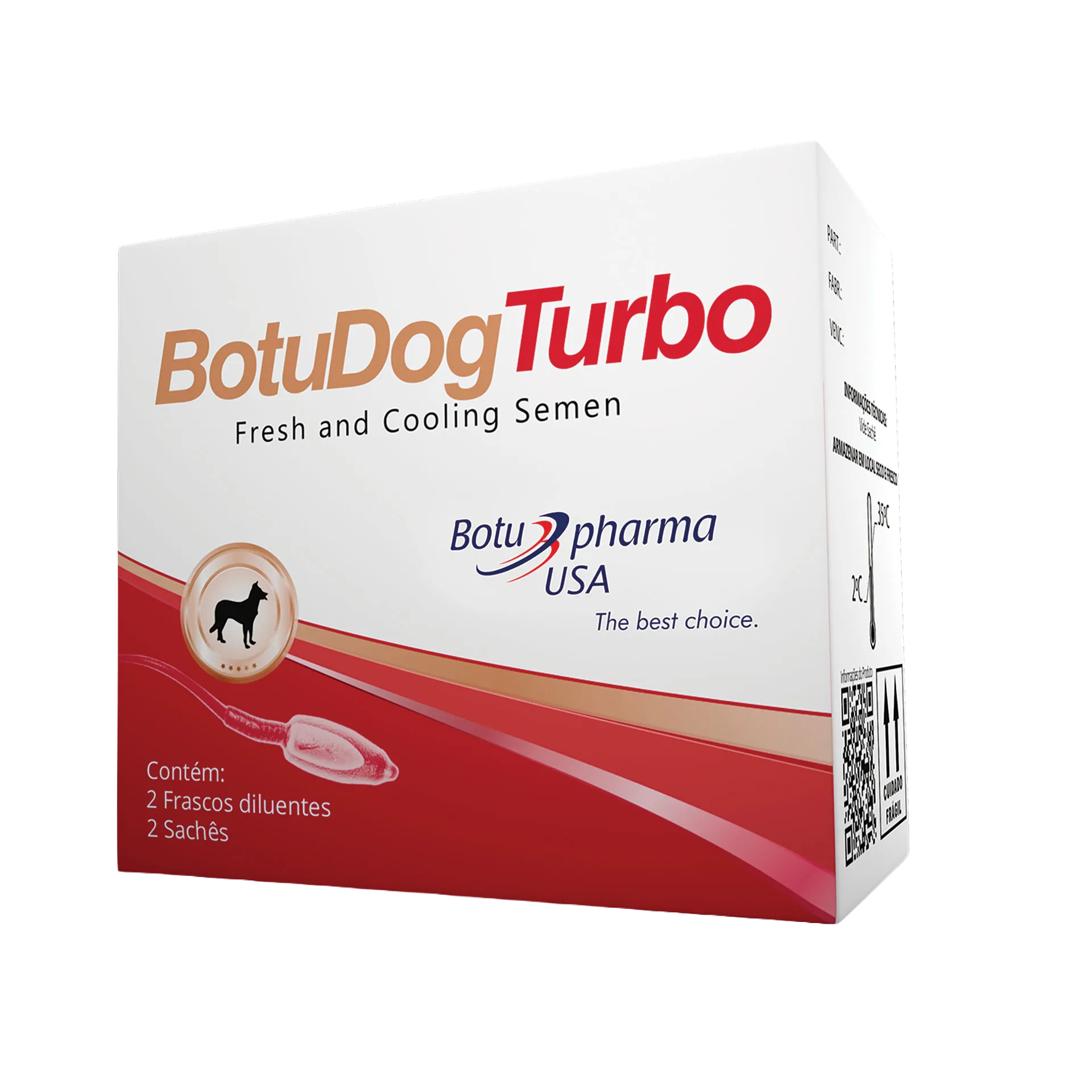 BotuDog Turbo,"Angled product box with dog icon and red lower panel"