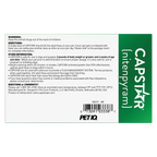 Capstar™,"Back of product box with directions panel and barcode"