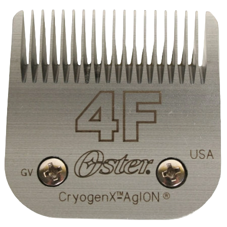 A5 Oster® Cryogen-X™ Blades,"Metal clipper blade with fine teeth and two screws"
