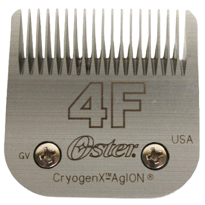 A5 Oster® Cryogen-X™ Blades,"Metal clipper blade with fine teeth and two screws"