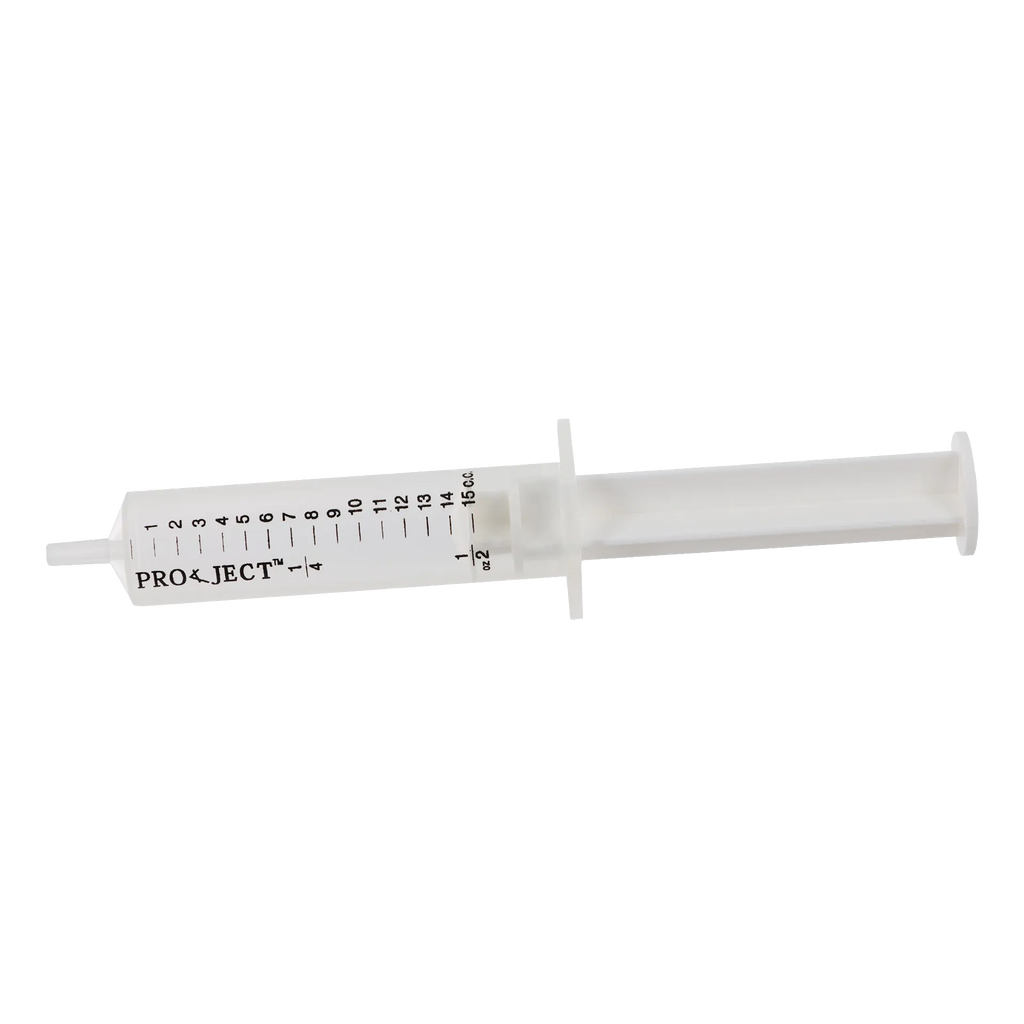 Semen Safe All Plastic Sterile Syringes Luer Slip Tip,"Clear plastic syringe with luer slip tip, side view"