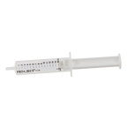 Semen Safe All Plastic Sterile Syringes Luer Slip Tip,"Clear plastic syringe with luer slip tip, side view"