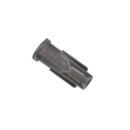 Straw Adapter,"Clear plastic adapter with tapered end and flared rim"
