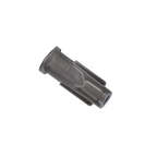 Straw Adapter,"Clear plastic adapter with tapered end and flared rim"
