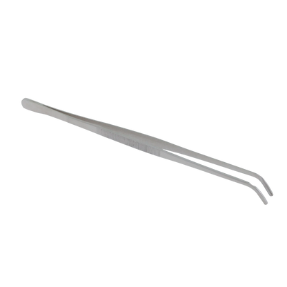 Straw Tweezer, Metal 12","Metal tweezer with angled tip"
