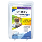 Sentry® Fiproguard® Plus for Cats,"Front blister pack with cat image and 6 application count"