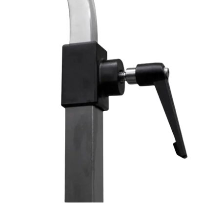 "44"" Dog Grooming Drying Electric Table without Drawer with Caster by Waggz","Black adjustment clamp with lever on metal support bar"