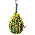 Pineapple Pinata Foraging Toy,"Yellow and blue pineapple-shaped hanging toy"