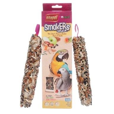 Smakers Treat Sticks,"Two seed treat sticks beside retail package"