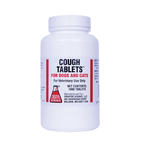 Cough Tablets™ for Dogs and Cats,"White plastic bottle with front label"