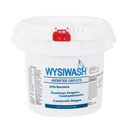 Wysiwash® Sanitizing System,"White bucket with snap-on lid and red tamper tab"