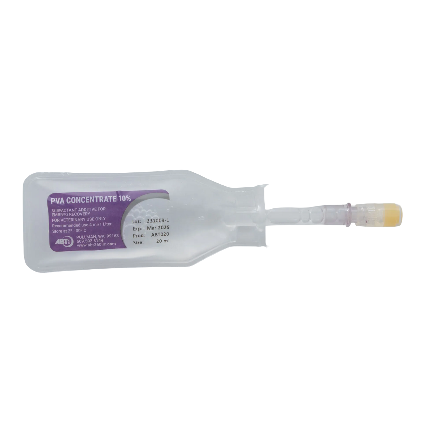 ABT PVA Concentrate,"Clear plastic vial in sealed tray with yellow cap"