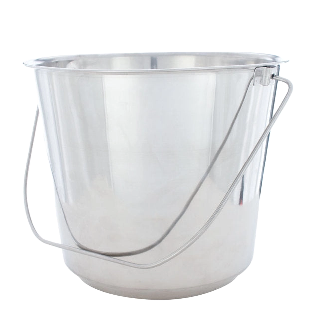 Stainless Steel Pails,"Metal pail with wire handle"