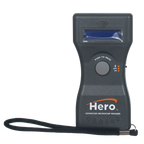 Hero™ Universal Microchip Scanner,"Black handheld scanner with screen and wrist strap"