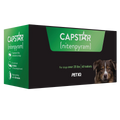 Capstar™,"Green and black product box with dog photo, angled front view"