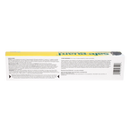Safe-Guard® Equine Dewormer,"Long yellow carton side panel with barcode and warning text"