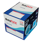 BotuFlex,"Blue and white shipping box with labeled address panels"