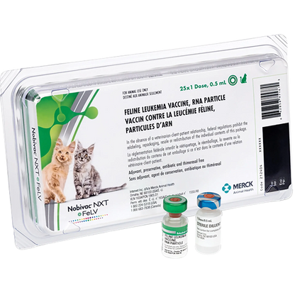 NOBIVAC® NXT FeLV,"Blister pack with two vaccine vials in front"