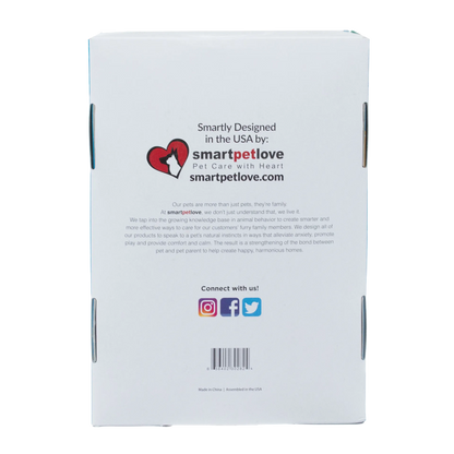Snuggle Puppy Starter Kit,"Back of product box with social media icons and barcode"