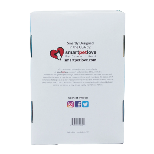 Snuggle Puppy Starter Kit,"Back of product box with social media icons and barcode"