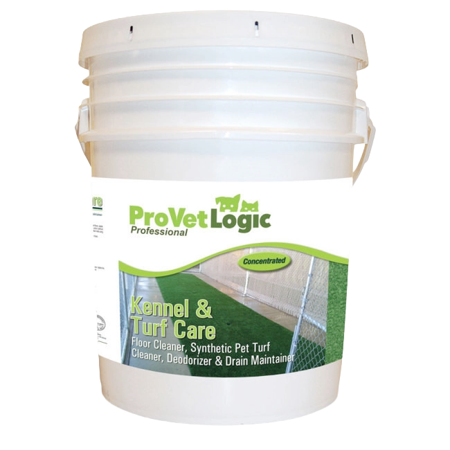 Kennel & Turf Care,"White plastic bucket with handle and front label"