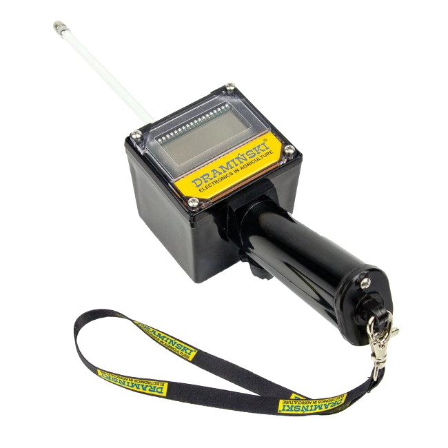 Draminski Dog Ovulation Detector,"Handheld detector with display, probe, and wrist strap"
