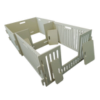 MagnaBox MagnaPen Extension,"Beige slotted plastic extension panels with inserts"