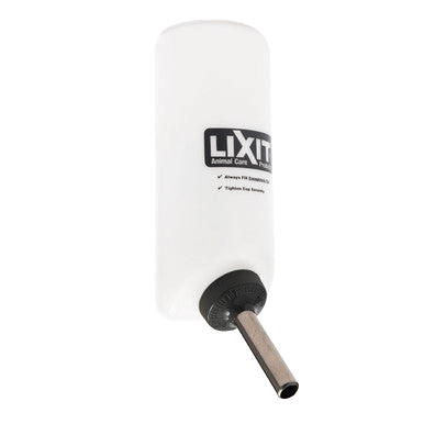 Lixit® Dog Waterer,"White bottle waterer with metal drinking tube"