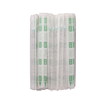Serological Pipette, Sterile,"Bundle of individually wrapped clear pipettes"