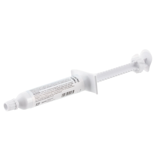 Quest® Plus Equine Oral Gel,"White oral gel syringe with capped tip and plunger"