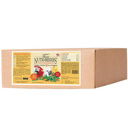 Lafeber Classic Nutri-Berries,"Brown product box with front label visible"