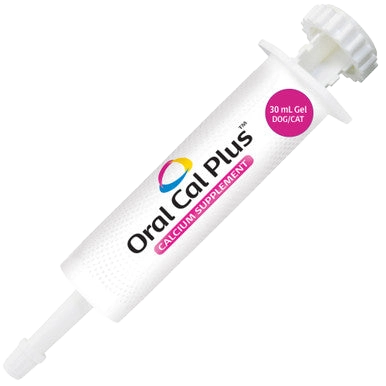 Breeder's Edge® Oral Cal Plus™ Gel,"White oral gel syringe tube with plunger cap"