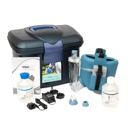 Flexineb® E3 Portable Equine Nebulizer Complete System with 2 Standard Med Cups,"Portable nebulizer kit with carrying case, mask, vials and charger"
