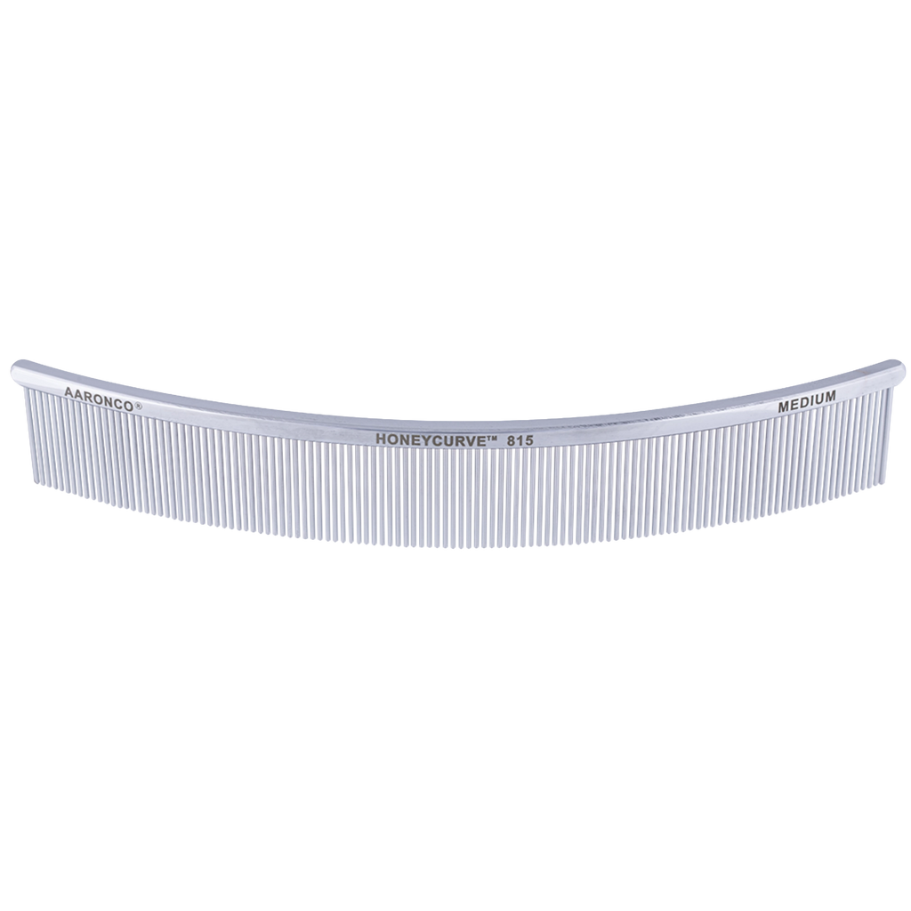 "Aaronco 10"" Honeycurve Comb","Clear curved comb with fine teeth"