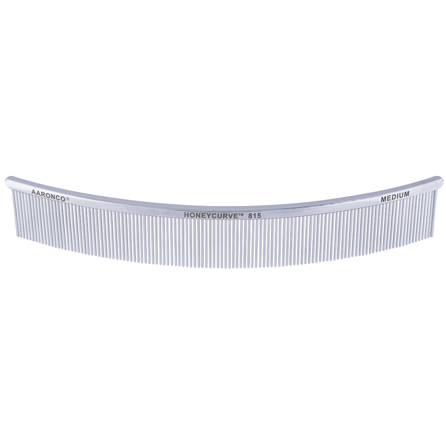 "Aaronco 10"" Honeycurve Comb","Clear curved comb with fine teeth"