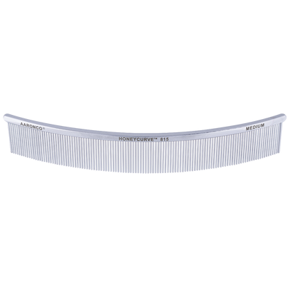 "Aaronco 10"" Honeycurve Comb","Clear curved comb with fine teeth"