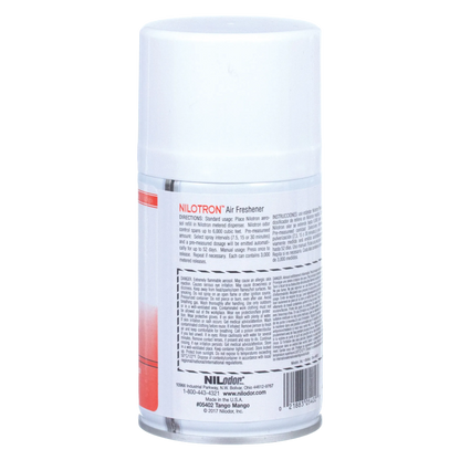 Nilodor Nilotron™ Designer Aerosols,"Back view of aerosol can with white cap and label"