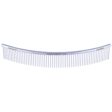 "Aaronco 10"" Honeycurve Comb","Clear curved comb with wide-spaced teeth"