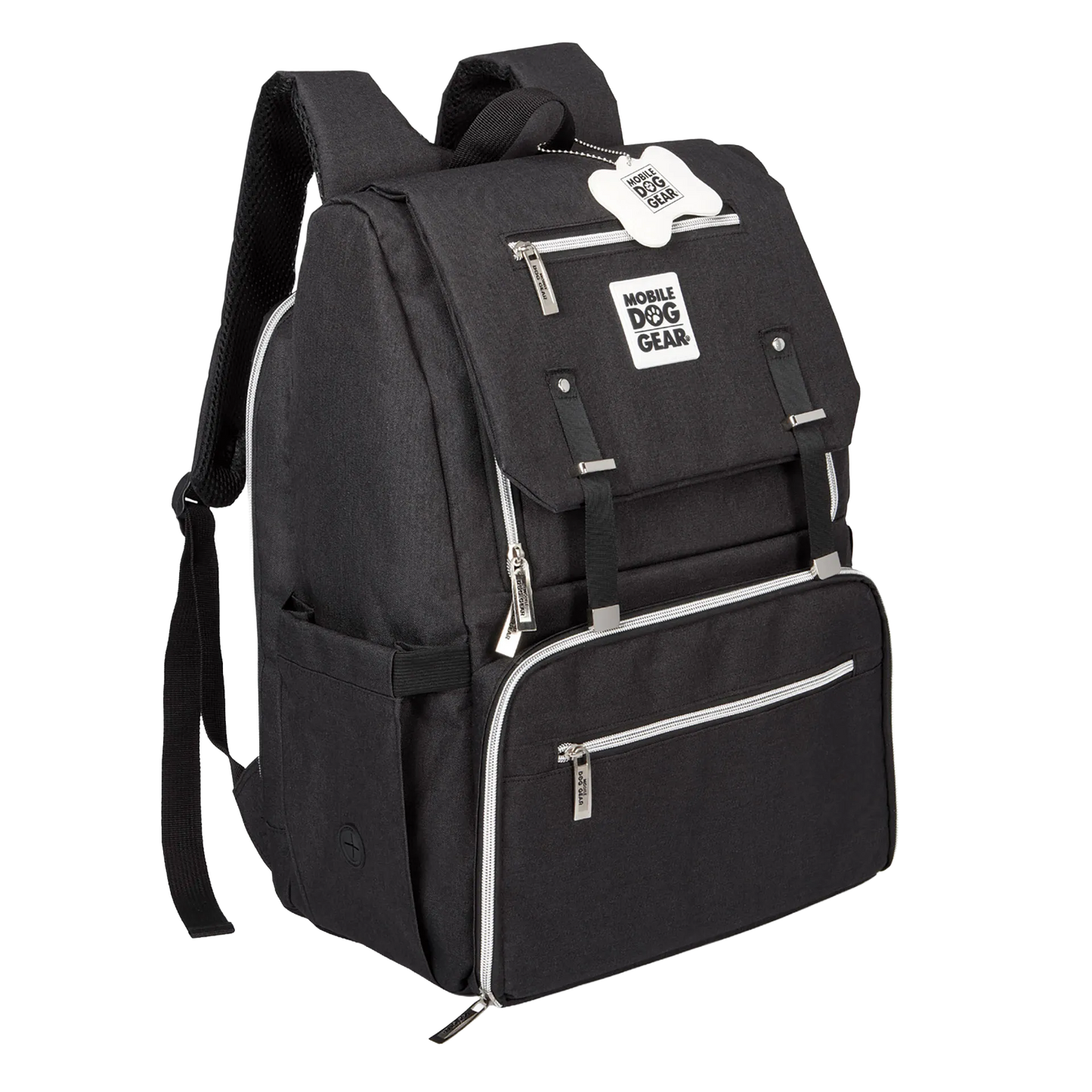 Ultimate Week Away Backpack,"Black backpack with flap closure and front zip pocket"