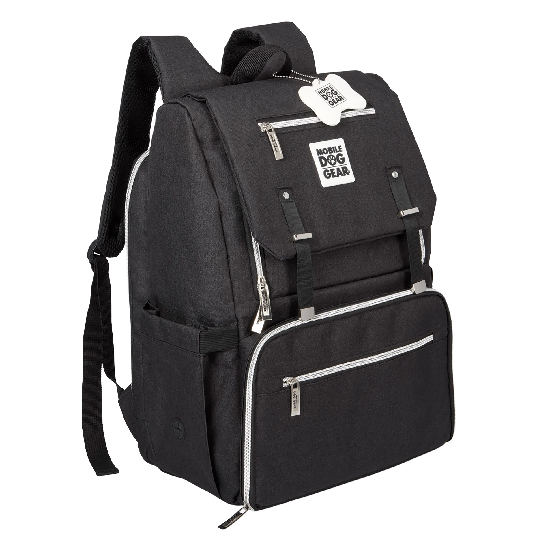 Ultimate Week Away Backpack,"Black backpack with flap closure and front zip pocket"