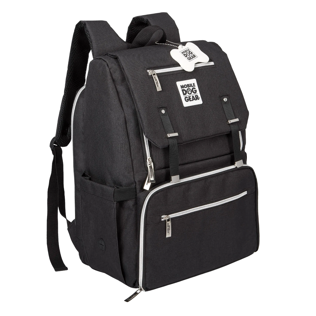 Ultimate Week Away Backpack,"Black backpack with flap closure and front zip pocket"