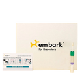 Embark® for Breeders Dog DNA Test Kit,"Swab test kit box with instruction card and sample tube"