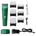 Vida Green Cordless Clipper by Andis,"Green cordless clipper with guard combs, charger, blade oil, and cleaning brush"