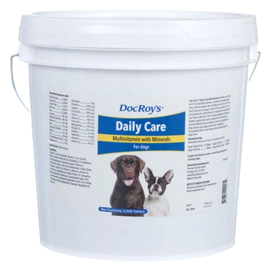 Doc Roy's® Daily Care Canine,"White plastic bucket with lid and handle"