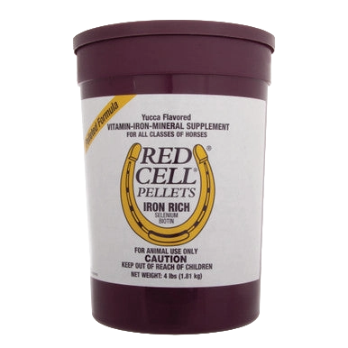 Red Cell®,"Plastic supplement tub with lid and front label"