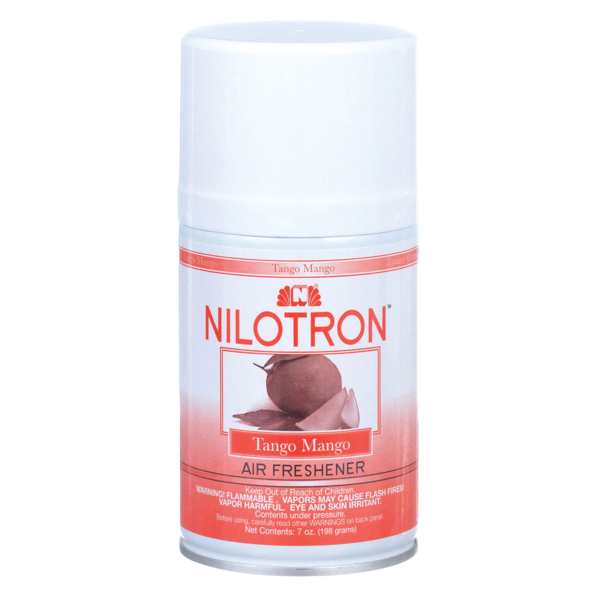 Nilodor Nilotron™ Designer Aerosols,"Aerosol can with white cap and red mango label"