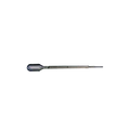 3 ml Transfer Pipettes,"Single clear transfer pipette side view"