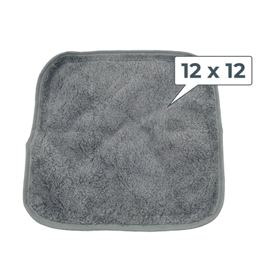Puppywarmer Fleece Inserts,"Gray fleece insert pad with rounded corners"