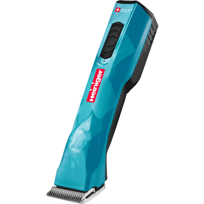Opal Cordless Clipper and Free Blade,"Blue cordless clipper with black grip and metal blade"